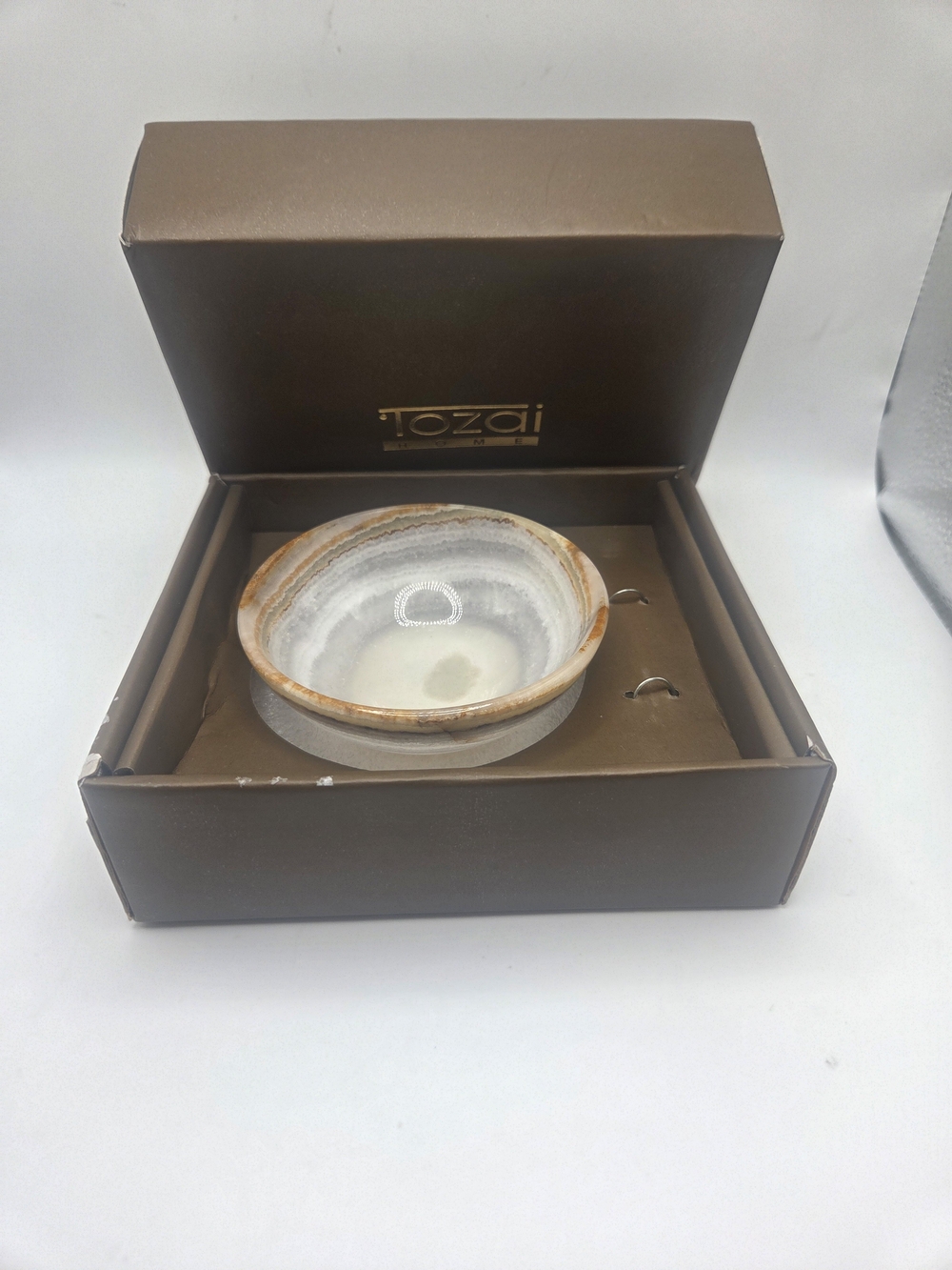 Tozai Home Onyz-Marble Spice Bowl